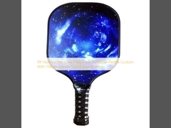 PP Honeycomb Core Glass Fiber Pickleball Paddle tùy chỉnh với 110mm vòng tròn tay cầm